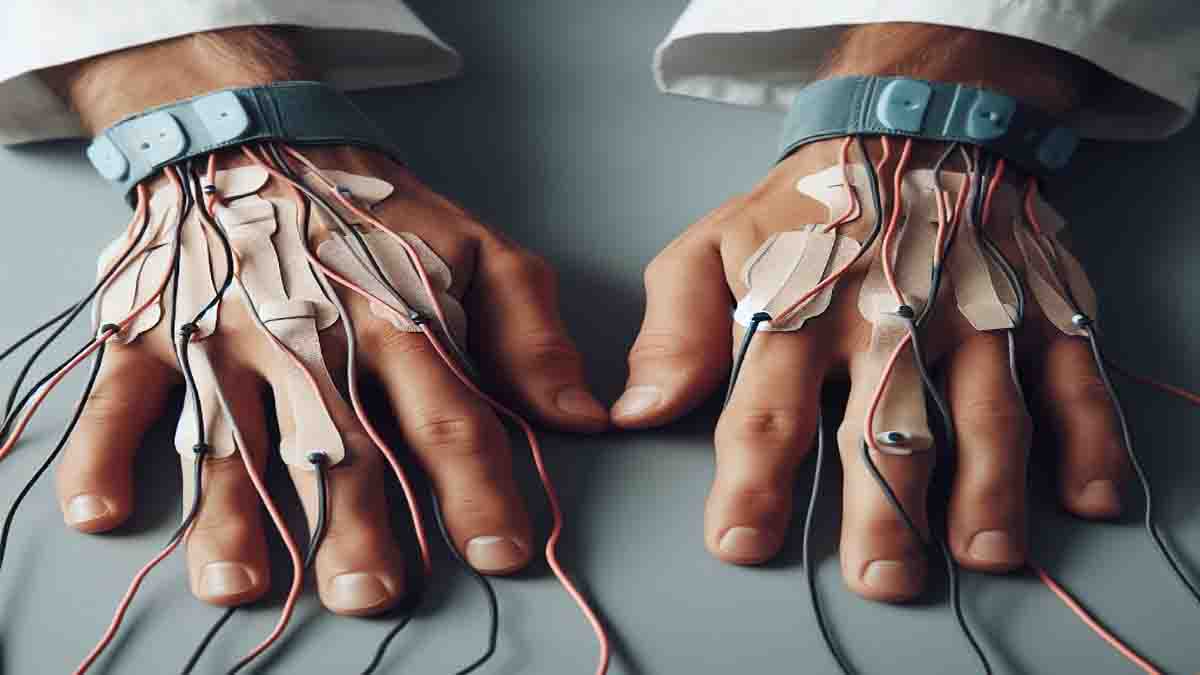 وصل کردن الکترود به عصب دست