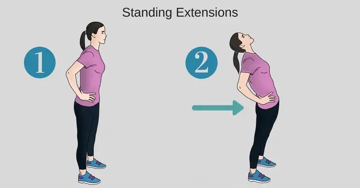 یک خانم در حال انجام ورزش کمر